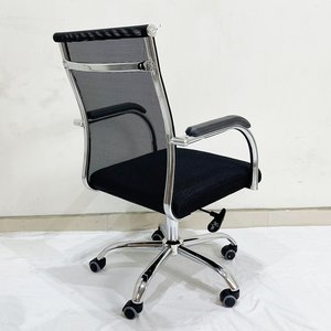 MF-BH110 Contemporary Swivel Office Chair Adjustable Headrest Lift Mesh Back Modern for Home Office Home PU Foam Fabric Plastic - Product Image 6