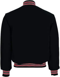 Chaqueta de Béisbol de Invierno Estilo Urbano, Precio al por Mayor, Mangas de Cuero y Lona Transpirable, Servicio OEM, Chaqueta de Lona Transpirable para Hombre - Product Image 5