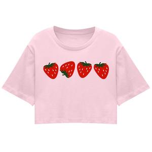 Logo impreso Top mujer manga larga Crop Top camiseta venta Premium algodón poliéster nueva mujer Crop Top camiseta transpirable - Product Image 1