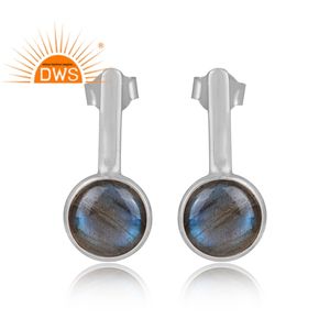 Pendiente colgante de piedras preciosas de labradorita Natural de plata de ley de Venta caliente, joyería designada para mujer, regalo para ella - Product Image 2