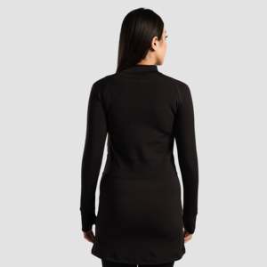 Proserve Comfortable Bodycon Dress in <b>Black</b> Made From Knitted Fabric - Product Image 2