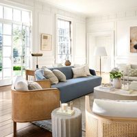 Canapé d'extérieur moderne de qualité supérieure en teck et rotin naturel pour hôtel salon appartement ou meubles de parc