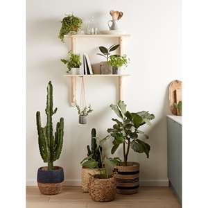 Panier tissé tissé à motifs John Lewis en jacinthe d'eau - Product Image 3