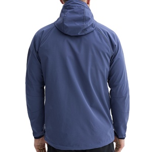 Veste bomber sportive surdimensionnée en toile enduite OEM, vêtements de sport universitaires de printemps, coupe-vent softshell en polyester/coton - Product Image 5