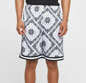 2025 vente en gros personnalisé sublimé de haute qualité hommes Hip Hop Style taille moyenne maille Shorts séchage rapide Shorts - Product Image 6
