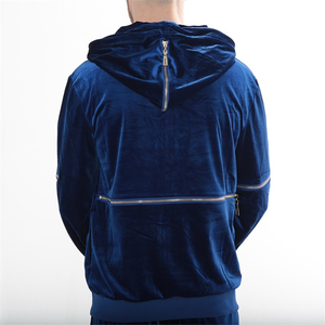 Ensemble de survêtement pour homme avec logo brodé personnalisé, veste à capuche, pantalon, coupe régulière, jogging, 100% coton, respirant, léger, hiver - Product Image 5
