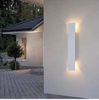 Applique murale carrée simple et moderne pour escaliers de couloir extérieur Appliques murales étanches