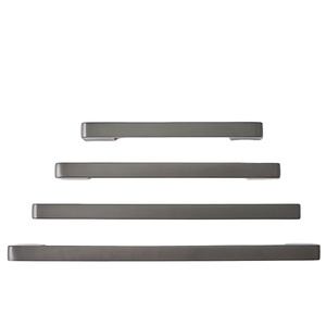 ลูกบิดและตัวดึงลิ้นชักทรงกลมสีเทาทำจากโลหะสีด้านสำหรับตู้ครัวบ้านสำนักงานร้านอาหาร - Product Image 2