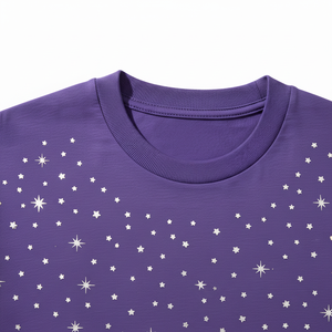 Camiseta de Manga Corta para Hombre con Diseño de Puntos Morados, Corte Regular, Cuello Redondo, Informal, Transpirable, de Algodón, Marca INDEX APPAREL - Product Image 5