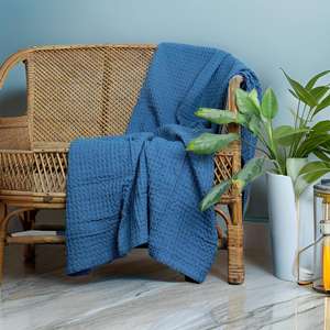 Décor de canapé confortable pour hôtel ou bureau de haute qualité 100% coton gaufré tissage jeter jetés Premium - Product Image 6