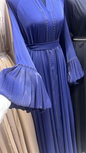 2024 Dubai Abaya hermoso color negro musulmán tradicional abaya trabajo manual caftan ropa islámica tradicional para mujeres - Product Image 2