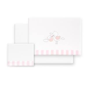 Juego de 3 Piezas de Ropa de Cama de Franela para Cuna Modelo Cigea-Oso, Sábanas Tejidas para Bebé con Diseño de Personajes - Product Image 1