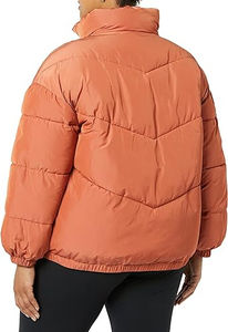 Femmes grande taille manteau à bulles Terracota doudoune hiver Streetwear court utilitaire manteaux imperméable chaud Design à la mode - Product Image 3