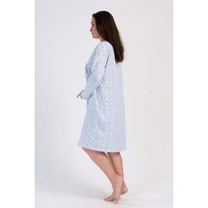 KADIN PATLI UZUN KOL IKI IPLIK XXL GECELIK - AZUL - AZUL - Product Image 3