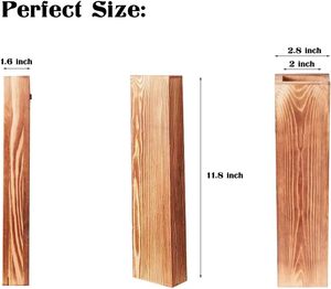 Décoration murale Jardinière en bois pour salle de bain Vases à fleurs séchées Décoration intérieure moderne Décoration murale de cuisine Jardinière Vase pour fleurs - Product Image 2