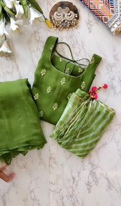 NUEVO DISEÑADOR HEAVY FUAX GEORGETTE TOP CON TRAJE PALAZZO - Product Image 6