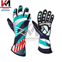 Guantes de Carreras de Karts Personalizados de Primera Calidad, Guantes de Conducción para Exteriores de Venta Caliente para Karting, Deportes de Motor, Duraderos y Transpirables