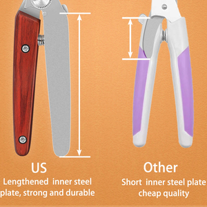 Flamia jabz กรรไกรตัดเล็บสัตว์เลี้ยงทำจากสแตนเลสเป็นมิตรกับสิ่งแวดล้อมอุปกรณ์ทำความสะอาดสำหรับสุนัขและแมวพร้อมที่จับไม้ - Product Image 3