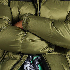 Custom Men's Winter Sport Puffer Jacket Casual <b>Hoodie</b> Zipper Closure Solid Woven Fabric ODM Supply Autumn Season - Product Image 6