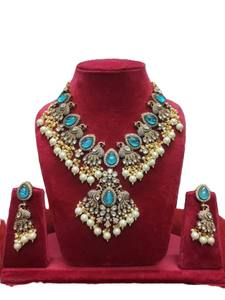 Conjunto de Collar y Aretes de Diseño Victoriano de Lujo, Latón Pulido, Joyería Nupcial para Boda, Compromiso, Aniversario, Celebración - Product Image 4