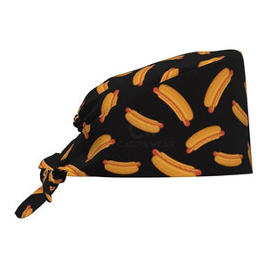 Reusable Medical <b>Scrub</b> Hats Knitted Cotton Polyester Custom Logo Printed High Quality Hospital Uniform Accessories Needle - Product Image 1