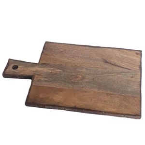 Planche à découper multifonctionnelle en bois d'acacia de grande taille avec poignée |   Planche à découper rectangulaire, planche de boucher, planche de service pour la cuisine - Product Image 1