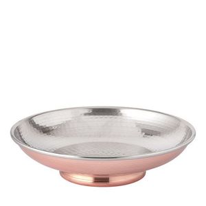 Tazón de servicio de aluminio con acabado de cobre de alta calidad hecho a mano en la India Frutas y ensalada Servir decoración y vajilla para el hogar - Product Image 2