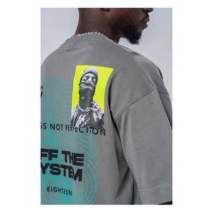 Chemises imprimées surdimensionnées pour hommes, streetwear, grande taille, 100% coton tricoté, écologique, 200g, séchage rapide, respirant, t-shirt personnalisé - Product Image 1