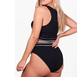 Conjunto de sujetador corto y trasero personalizado para mujer, Sujetador deportivo y bragas, venta al por mayor, listo para enviar - Product Image 3