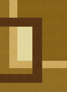 Tapis turc moderne en polypropylène tissé à la machine, haute qualité, jute, résistant aux taches, poils longs, abstrait, moyen - Product Image 5