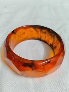 Brazalete de Resina Naranja para Fiesta de Bodas, Estilo Ángel, Personalizable, Duradero, Hecho a Mano, Joyería de Moda para Mujer - Product Image 3