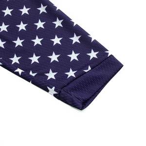 Maillot de motocross à manches longues pour hommes Chemise de vélo de route d'été légère à séchage rapide 100% tissu en maille de polyester Logo personnalisé Sécurité - Product Image 4