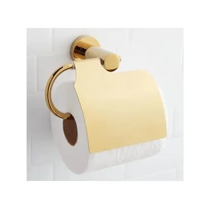 Porte-rouleau de papier toilette avec finition plaquée or pour rouleau de tissu nouveau Design dernier élégant pour l'utilisation de la cuisine de la salle de bain
