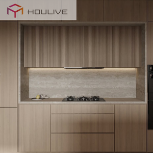 Màu gỗ <span class=keywords><strong>Melamine</strong></span> kết thúc và cửa gille cho tủ bếp - Product Image 3