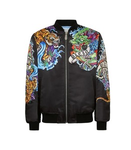 2025ใหม่แฟชั่นพิมพ์ลายหน้ากาก3D ใหม่แจ็คเก็ตลายสักสำหรับผู้ชายแจ็คเก็ตลำลองฤดูใบไม้ผลิฤดูใบไม้ร่วงวินเทจมีซิปเสื้อสำหรับผู้หญิงและผู้ชาย - Product Image 5