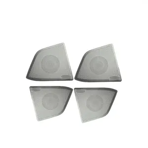 Conjunto de cubierta de altavoz para coche Ford Focus, accesorios para Interior de automóvil, cubierta de altavoz, Plata 2019 +