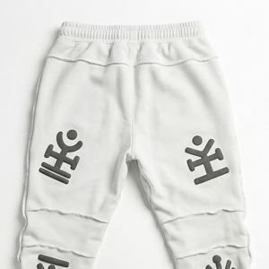 Hot Women <b>Y2K</b> Heavyweight Cotton Skinny Winter Sweatpants 3D Puff Print Distressed Seamless Jogger Pants Streetwear Factory - Product Image 5