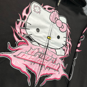 Nuevas sudaderas lisas con serigrafía bordada personalizada, sudaderas sueltas con logotipo personalizado en blanco sublimado para hombre - Product Image 2