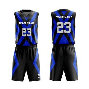 Camiseta de baloncesto para adultos personalizada de fábrica, traje de talla grande, chaleco con cuello en V, camiseta sin mangas, conjuntos impresos de entrenamiento competitivo de verano transpirable - Product Image 1