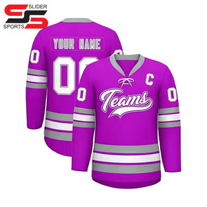 Uniformes de hockey sur glace à sublimation OEM à bas prix Maillot de hockey réversible pour jeunes - Product Image 5