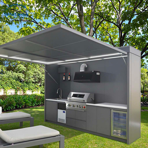 Fabbricazione professionale <span class=keywords><strong>cucina</strong></span> per feste all'aperto con tetto nuovo arrivo barbecue isola Cabinet - Product Image 1