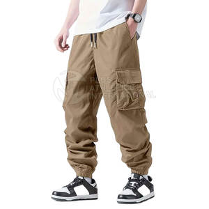 Pantalones de calle modernos para hombre con corte ajustado y elementos inspirados en la calle, pantalones de calle Hip Hop para hombre - Product Image 1