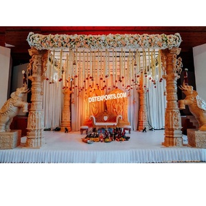 Increíble boda del sur de la India Mandap Malasia boda india elefante tema Mandap ceremonia de matrimonio del Sur Reino Unido - Product Image 1