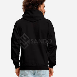 OEM Streetwear Pullover Respirant Hommes Mode Hoodies Avec Impression Partout Conception Personnalisée Basics Coton Mixé Hoodies - Product Image 5