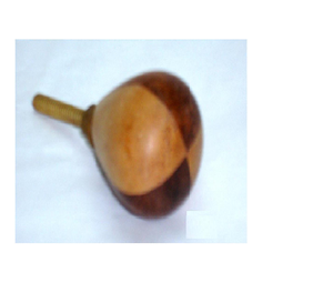 Bouton de porte en bois Bouton en résine d'usine directe Bouton en bois en résine artisanale - Product Image 1