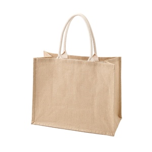 ถุงช้อปปิ้งผ้าปอกระเจาแบบมีสีใช้ซ้ำได้สำหรับตลาดฟาร์ม - Product Image 5