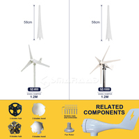 Éolienne SMARAAD 1000W avec contrôleur MPPT 12V 24V 48V Système d'énergie éolienne pour usage domestique Entrepôt UE
