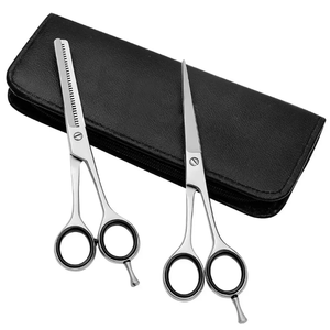 Ensemble de ciseaux à cheveux professionnels personnalisables, acier inoxydable de haute qualité pour l'éclaircissage des cheveux et des dents, pour les salons de coiffure - Product Image 1