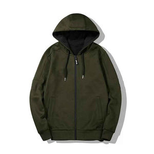 Custom Plain Zip up Hoodie Hombres Sudaderas con capucha al por mayor de peso pesado Premium Zipper Hoodies Precio bajo Térmica de alta calidad de la cremallera - Product Image 4