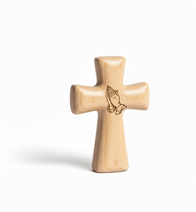 Croix en bois artisanale de qualité supérieure, écologique, décoration religieuse autoportante, symbole de la foi chrétienne pour la maison et l'église - Product Image 3